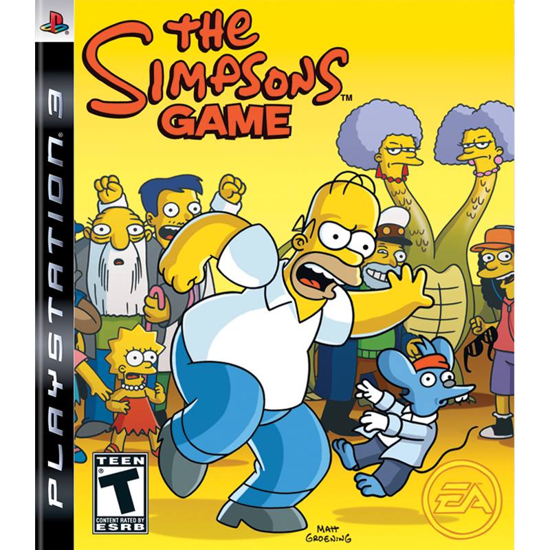 کاور بازی The Simpsons Game برای PS3