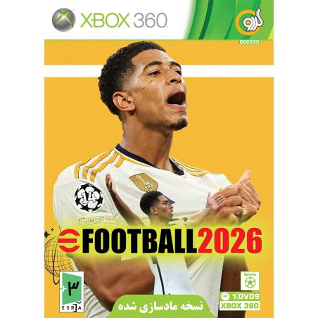 کاور بازی Efootball 2026 برای xbox 360