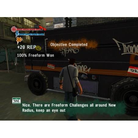 اسکرین شات و تصویر گیم پلی بازی Getting Up: Contents Under Pressure مربوط به PS2 (پلی استیشن 2) تصویر شماره 6