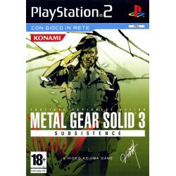 کاور بازی Metal Gear Solid 3 Subsistence – Existence Disc برای پلی استیشن 2 (PS2)