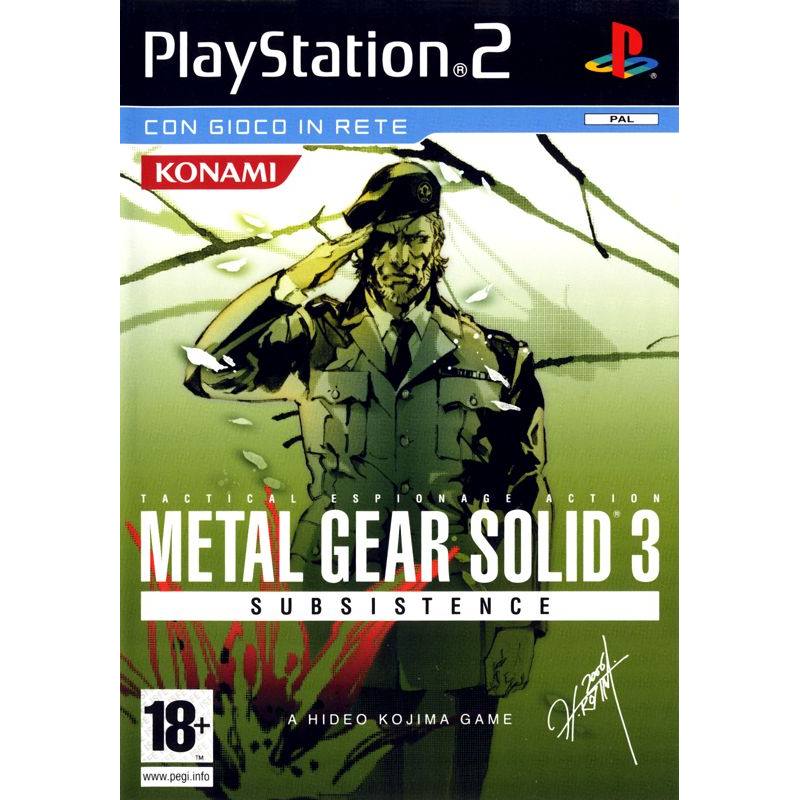 کاور بازی Metal Gear Solid 3 Subsistence – Existence Disc برای پلی استیشن 2 (PS2)