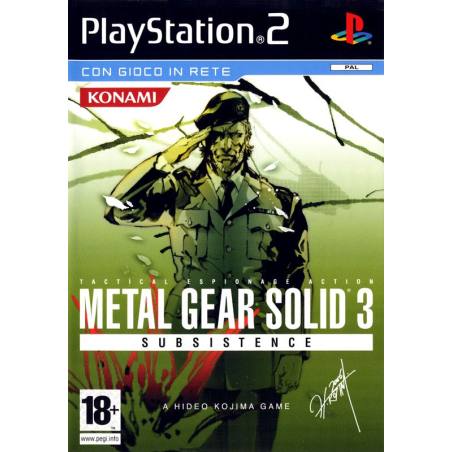 کاور بازی Metal Gear Solid 3 Subsistence – Existence Disc برای پلی استیشن 2 (PS2)