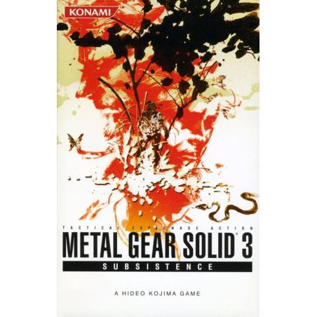 پشت کاور Metal Gear Solid 3 Subsistence – Existence Disc برای PS2
