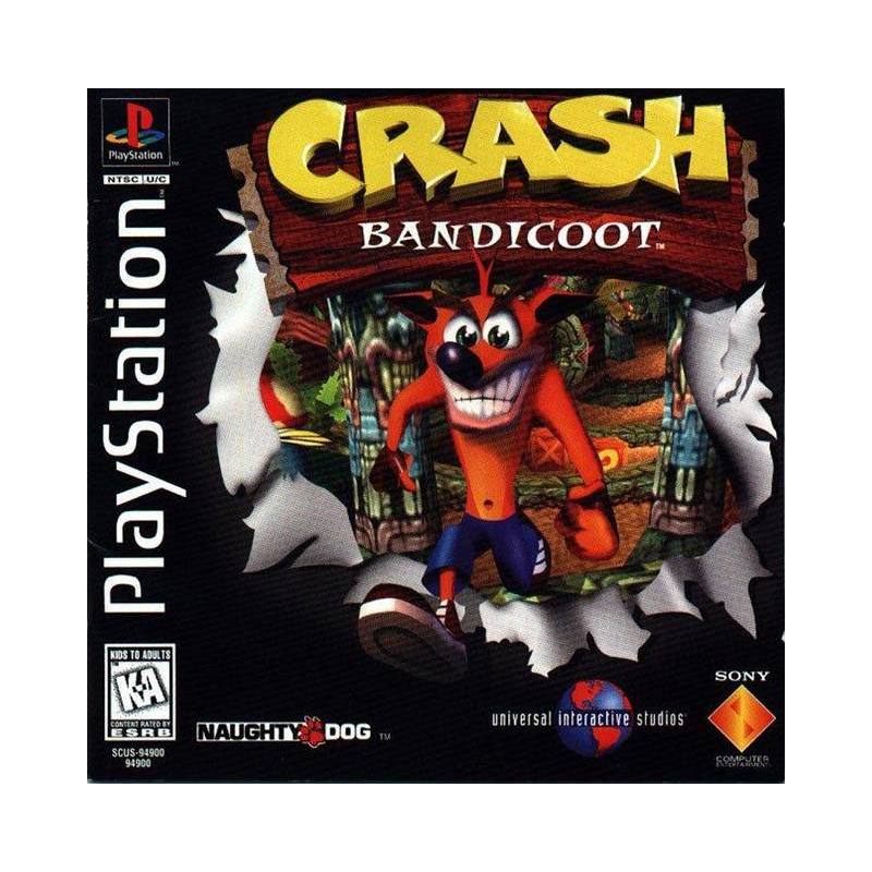 کاور بازی Crash Bandicoot مخصوص پلی استیشن وان (PS1)