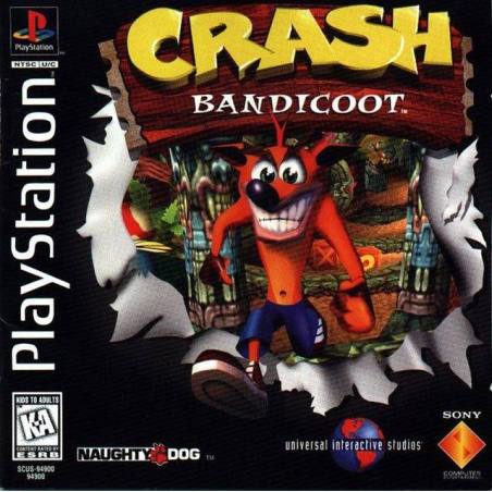 کاور بازی Crash Bandicoot مخصوص پلی استیشن وان (PS1)