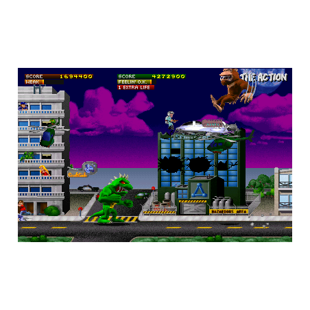 اسکرین شات و تصویر گیم‌پلی بازی Rampage World Tour مخصوص پلی استیشن وان (PS1) تصویر شماره 2