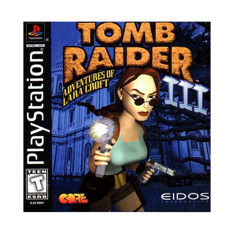 کاور بازی Tomb Raider III: Adventures of Lara Croft مخصوص پلی استیشن وان (PS1)