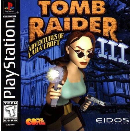 کاور بازی Tomb Raider III: Adventures of Lara Croft مخصوص پلی استیشن وان (PS1)