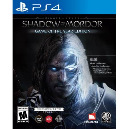 کاور بازی Middle-earth: Shadow of Mordor برای PS4