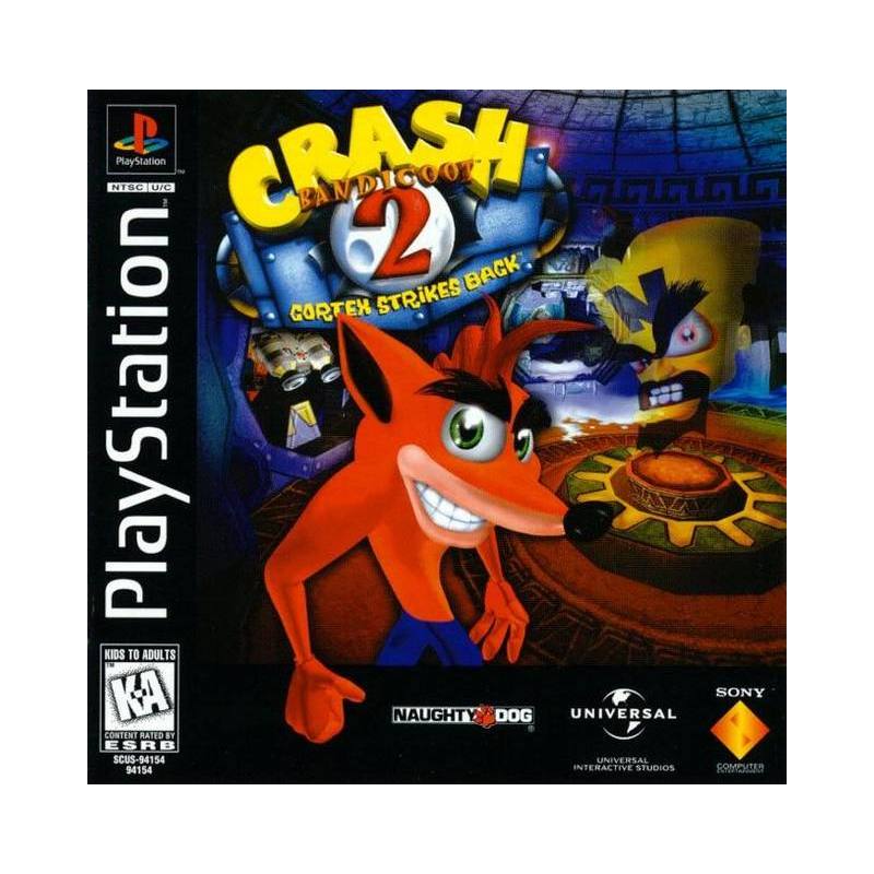 کاور بازی Crash Bandicoot 2: Cortex Strikes Back مخصوص پلی استیشن وان (PS1)