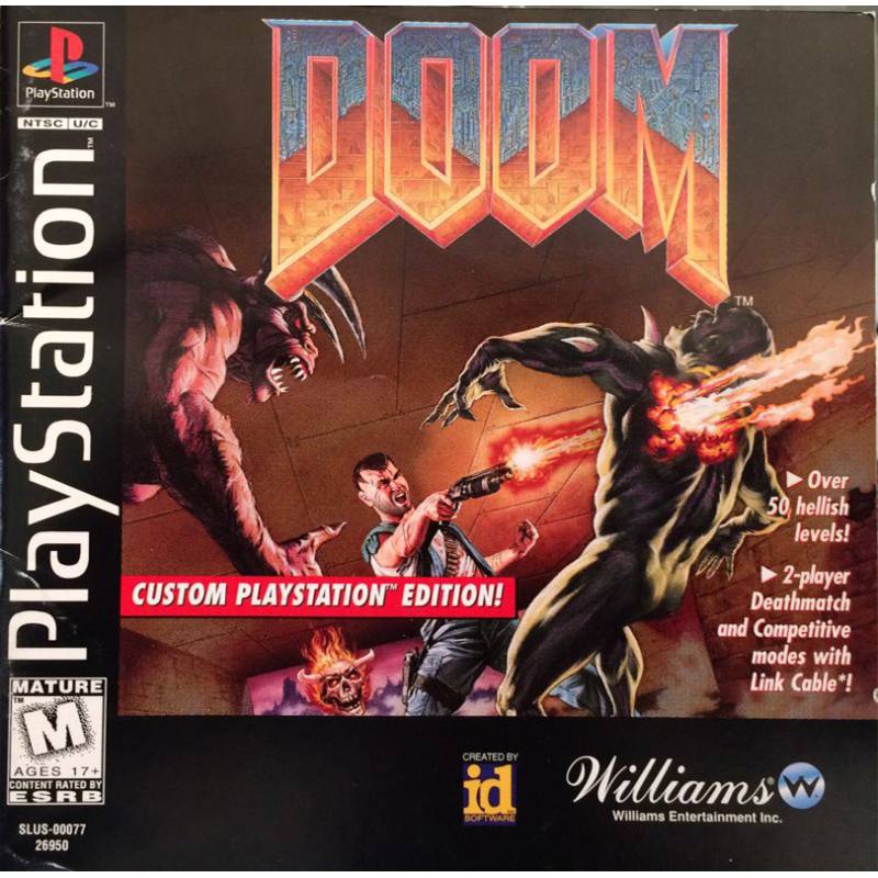 کاور بازی Doom مخصوص پلی استیشن وان (PS1)
