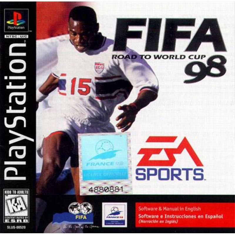 کاور بازی FIFA: Road to World Cup 98 مخصوص پلی استیشن وان (PS1)
