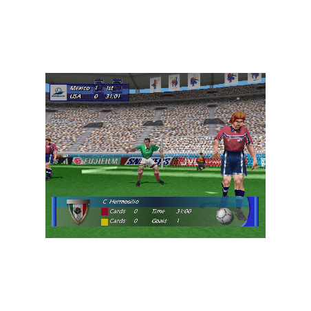 اسکرین شات و تصویر گیم‌پلی بازی World Cup 98 مخصوص پلی استیشن وان (PS1) تصویر شماره 4