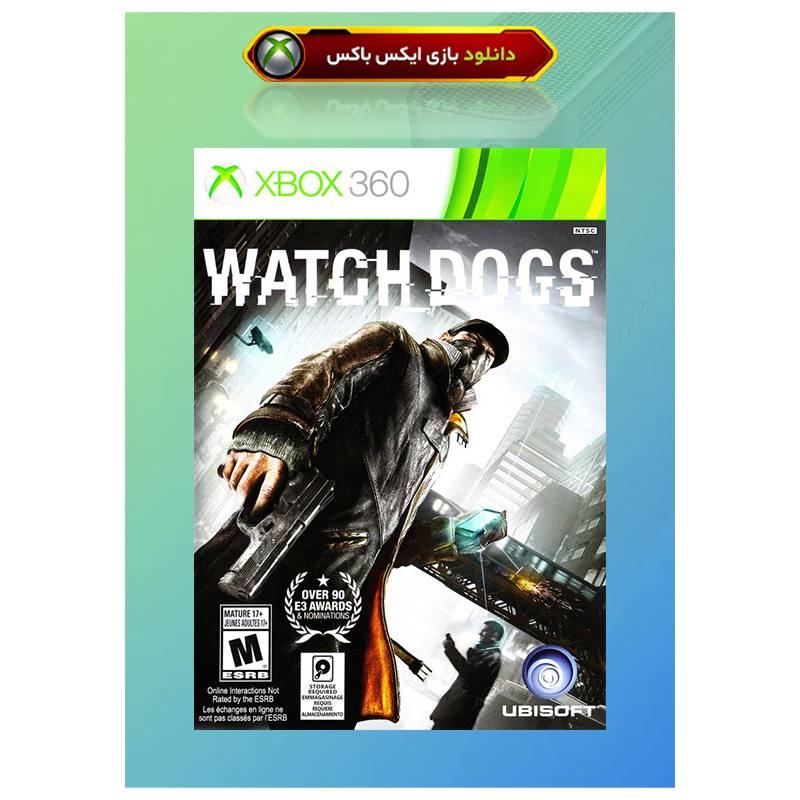 کاور بازی Watch Dogs مخصوص ایکس باکس 360 جیتگ (Xbox 360 Jtag - RGH)