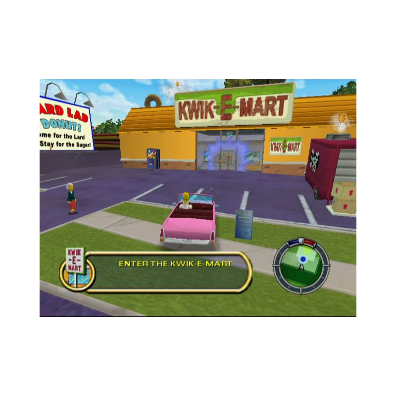 اسکرین شات و تصویر گیم‌پلی بازی The Simpsons: Hit & Run مخصوص پلی استیشن 2 (PS2) تصویر شماره 1