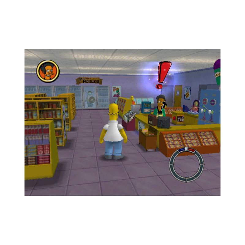 اسکرین شات و تصویر گیم‌پلی بازی The Simpsons: Hit & Run مخصوص پلی استیشن 2 (PS2) تصویر شماره 2