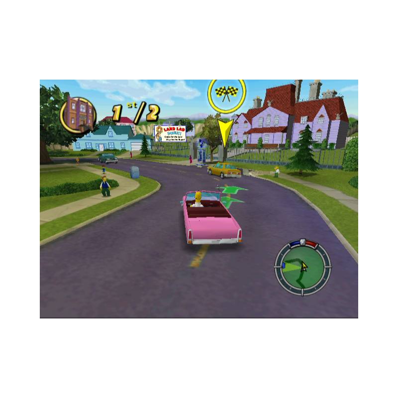 اسکرین شات و تصویر گیم‌پلی بازی The Simpsons: Hit & Run مخصوص پلی استیشن 2 (PS2) تصویر شماره 3