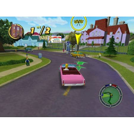 اسکرین شات و تصویر گیم‌پلی بازی The Simpsons: Hit & Run مخصوص پلی استیشن 2 (PS2) تصویر شماره 3