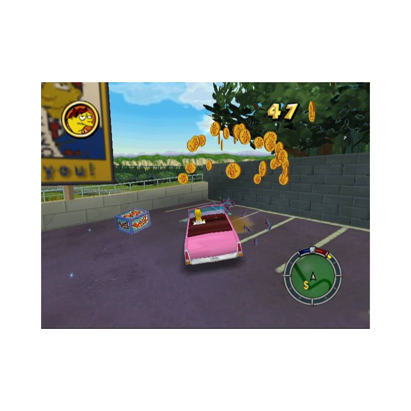 اسکرین شات و تصویر گیم‌پلی بازی The Simpsons: Hit & Run مخصوص پلی استیشن 2 (PS2) تصویر شماره 6