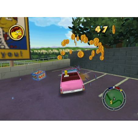 اسکرین شات و تصویر گیم‌پلی بازی The Simpsons: Hit & Run مخصوص پلی استیشن 2 (PS2) تصویر شماره 6