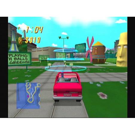 اسکرین شات و تصویر گیم‌پلی بازی The Simpsons: Road Rage مخصوص پلی استیشن 2 (PS2) تصویر شماره 1