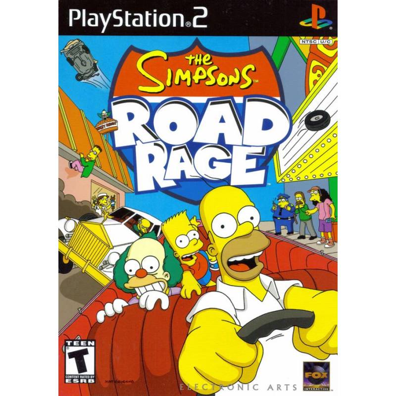 کاور بازی The Simpsons: Road Rage مخصوص پلی استیشن 2 (PS2)