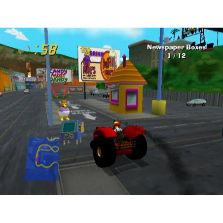 اسکرین شات و تصویر گیم‌پلی بازی The Simpsons: Road Rage مخصوص پلی استیشن 2 (PS2) تصویر شماره 3