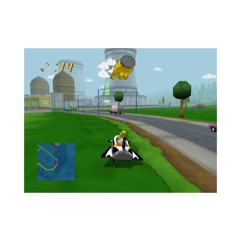 اسکرین شات و تصویر گیم‌پلی بازی The Simpsons: Road Rage مخصوص پلی استیشن 2 (PS2) تصویر شماره 4