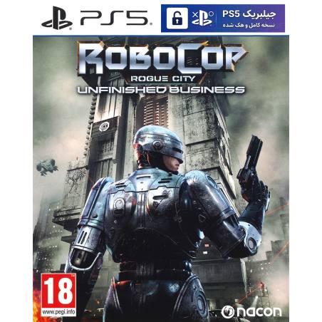 کاور بازی RoboCop: Rogue City - Unfinished Business مخصوص PS5 نسخه ی کنسول‌های کپیخور یا جیلبریک (Jailbreak)