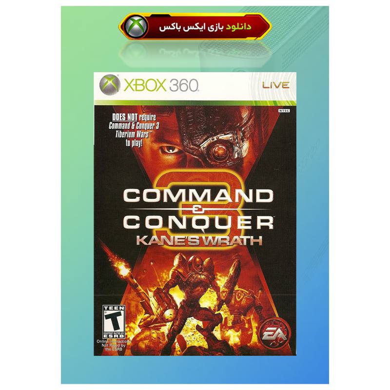 کاور بازی Command & Conquer 3 Kane's Wrath مخصوص ایکس باکس 360 جیتگ (Xbox 360 Jtag - RGH)