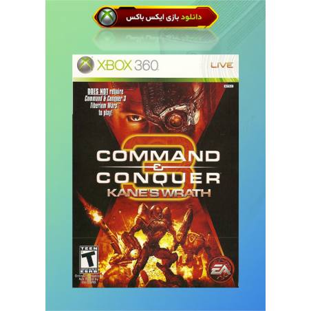 کاور بازی Command & Conquer 3 Kane's Wrath مخصوص ایکس باکس 360 جیتگ (Xbox 360 Jtag - RGH)