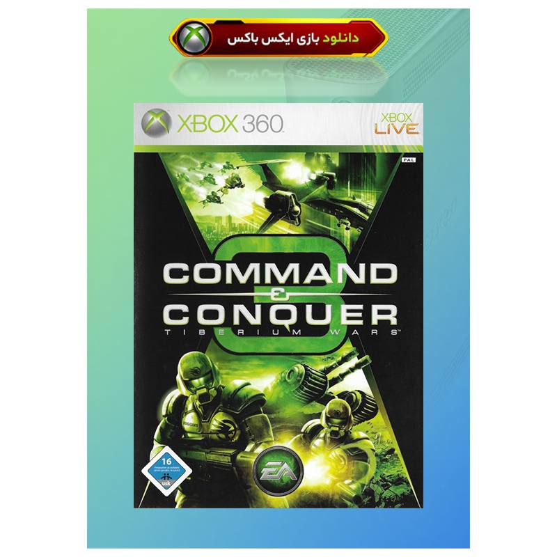کاور بازی Command & Conquer 3 Tiberium War مخصوص ایکس باکس 360 جیتگ (Xbox 360 Jtag - RGH)
