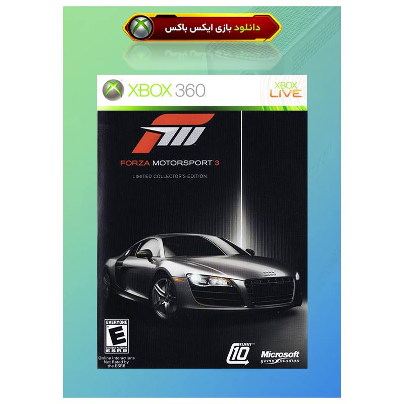 کاور بازی Forza Motorsport 3 Collectors Edition مخصوص ایکس باکس 360 جیتگ (Xbox 360 Jtag - RGH)