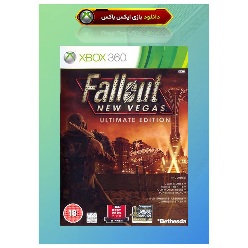 کاور بازی Fallout New Vegas Ultimate Edition مخصوص ایکس باکس 360 جیتگ (Xbox 360 Jtag - RGH)