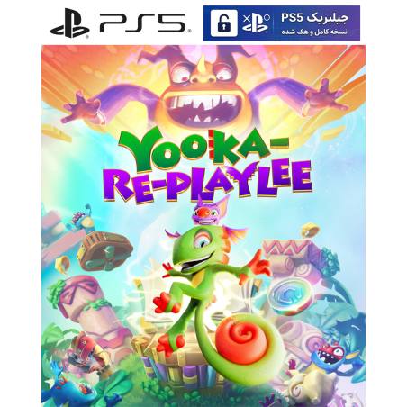 کاور بازی Yooka-Replaylee مخصوص PS5 نسخه ی کنسول‌های کپیخور یا جیلبریک (Jailbreak)