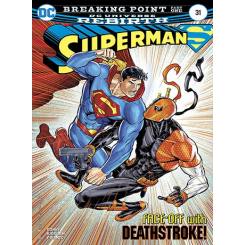 کتاب کمیک Superman face-off with Death-stroke