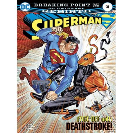 کتاب کمیک Superman face-off with Death-stroke