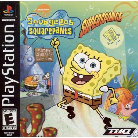 کاور بازی SpongeBob SquarePants: SuperSponge مخصوص پلی استیشن وان (PS1)