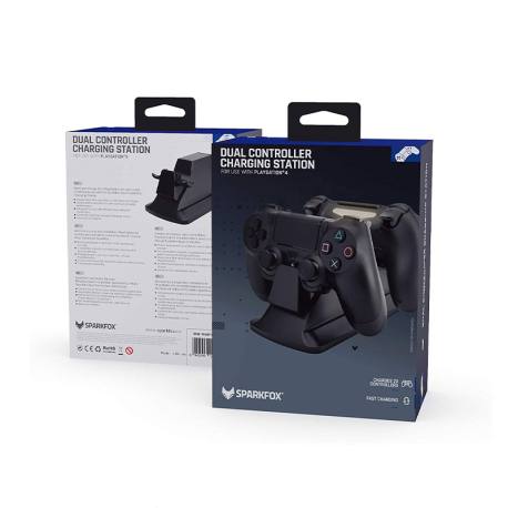 پایه شارژ دسته PS4 مدل SparkFox Dual Controller Charging Station